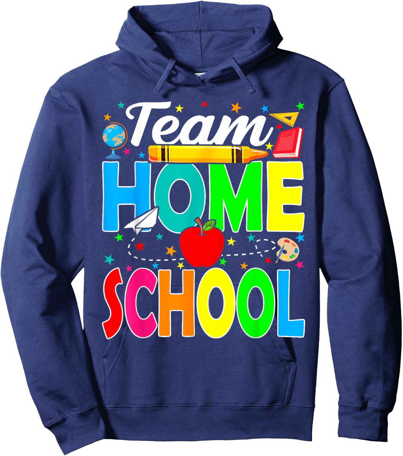 Team Homeschool Teacher Back To School Homeschool Squad Hoodie - Hoodie | Navy