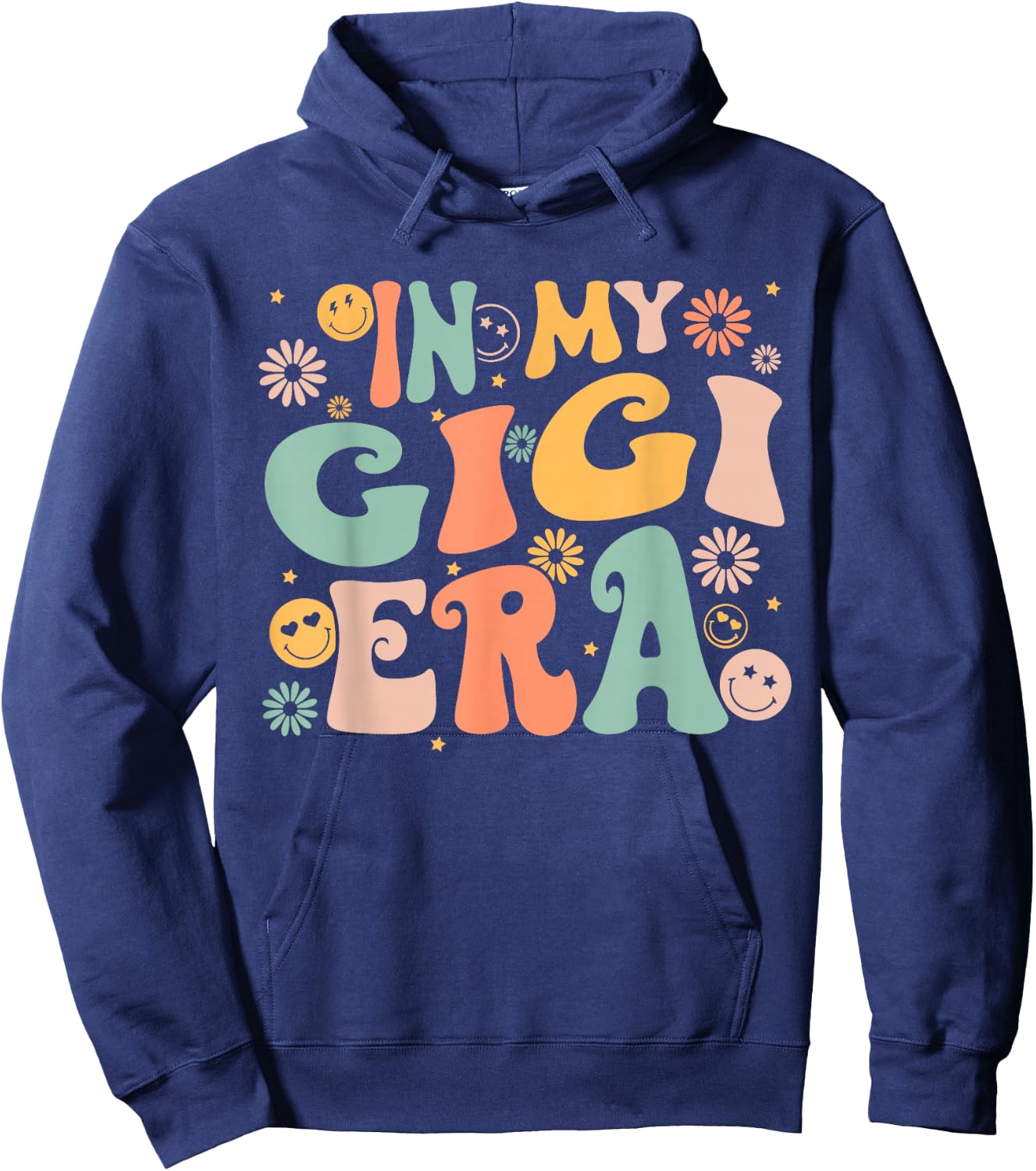 In My Gigi Era Baby Announcement for Grandma Mother's Day Hoodie - Hoodie | Navy