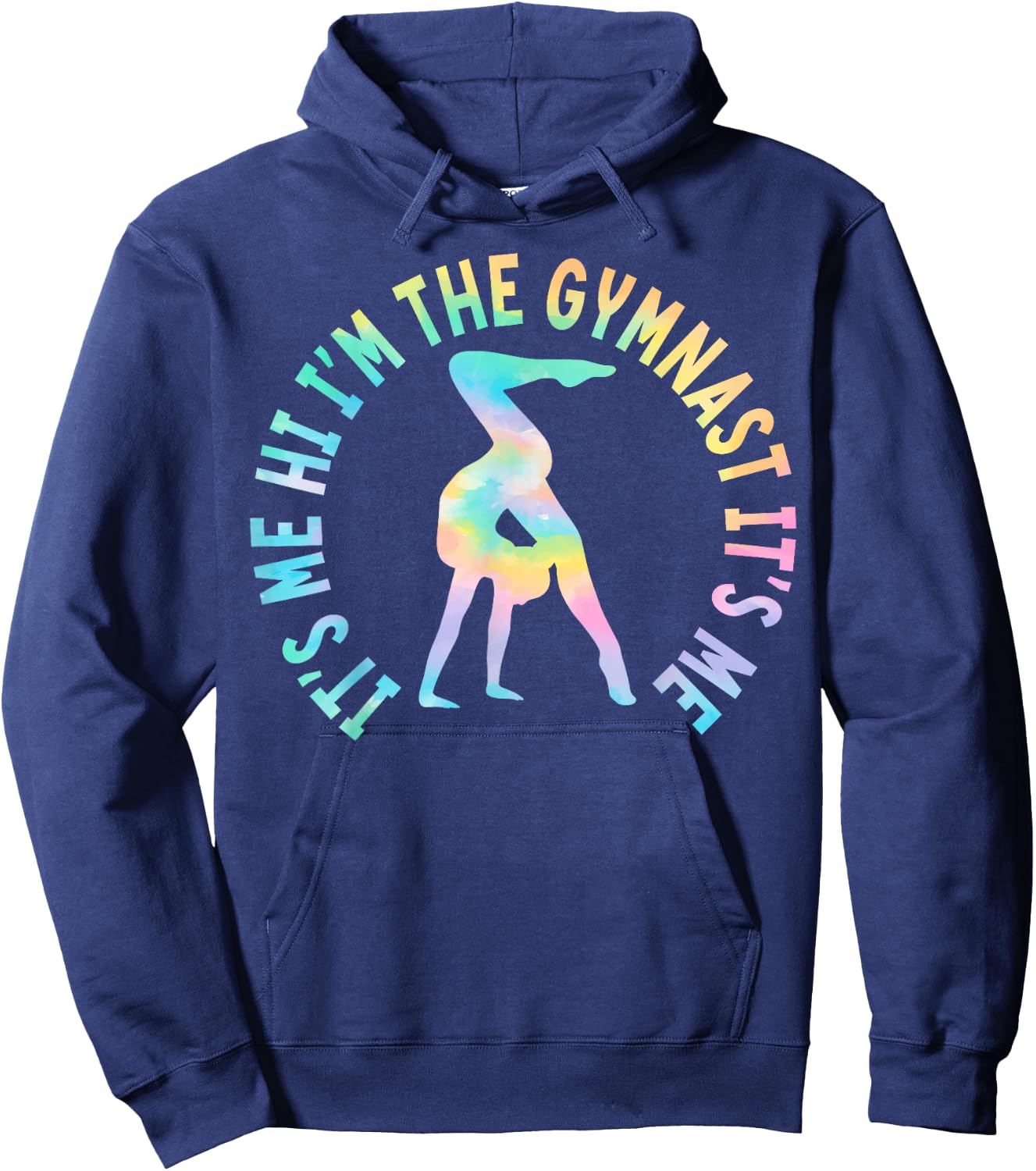It’s Me Hi I’m The Gymnast It’s Me Women Girls Gymnastics Hoodie - Hoodie | Navy