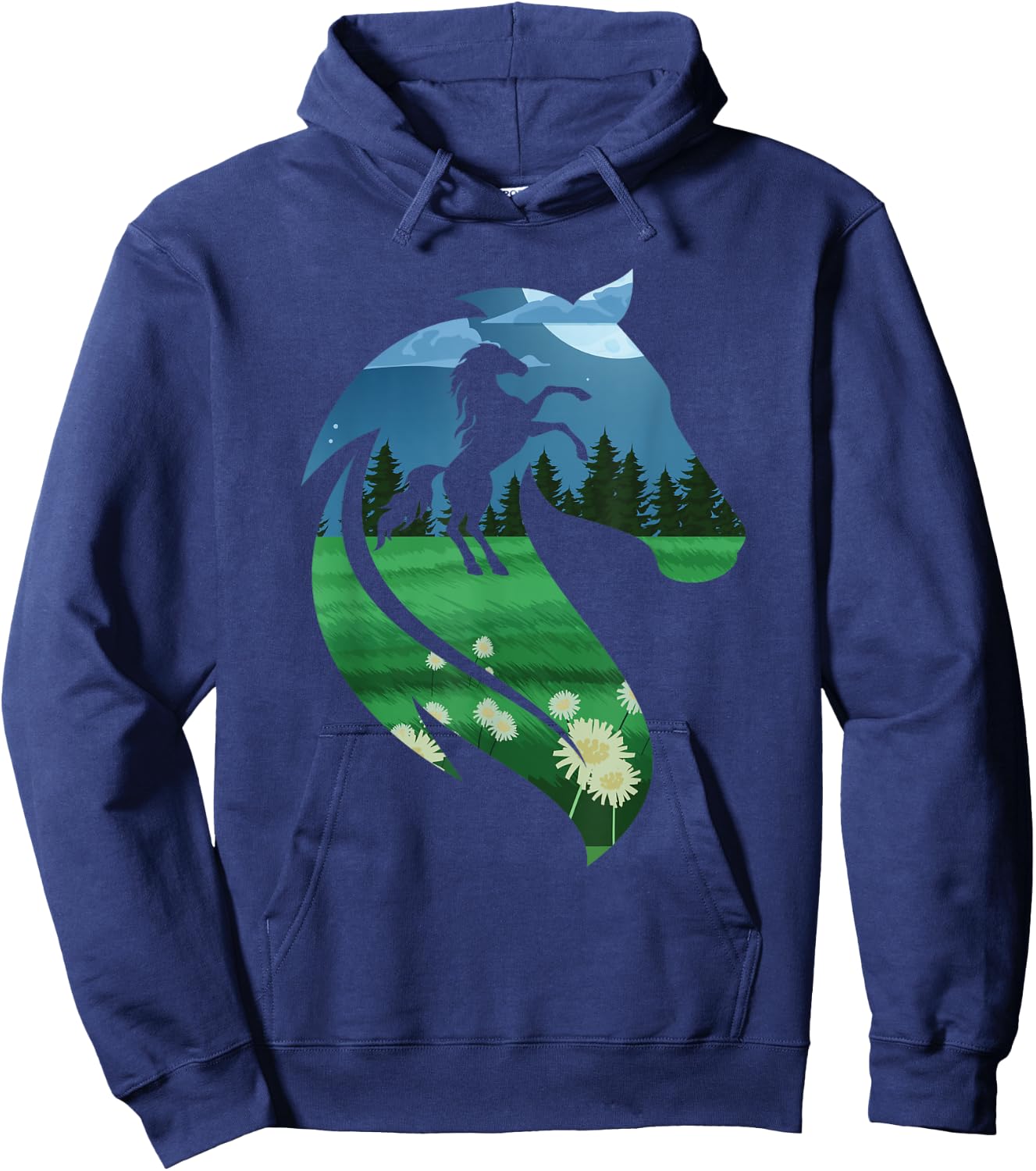 Horse Lover Horse Riding Cowgirl Cowboy Western Hoodie - Hoodie | Navy