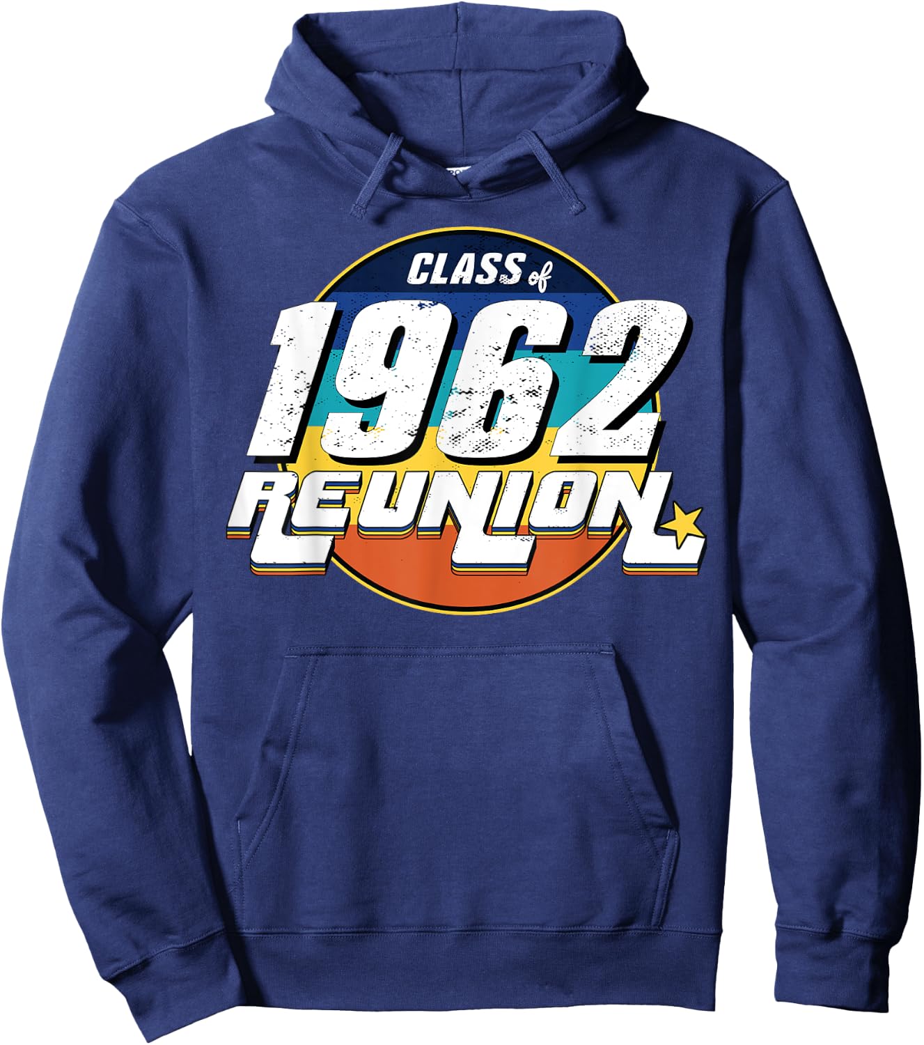 Vintage Class of 1962 Reunion Anniversary Alumni 62 College Hoodie - Hoodie | Navy
