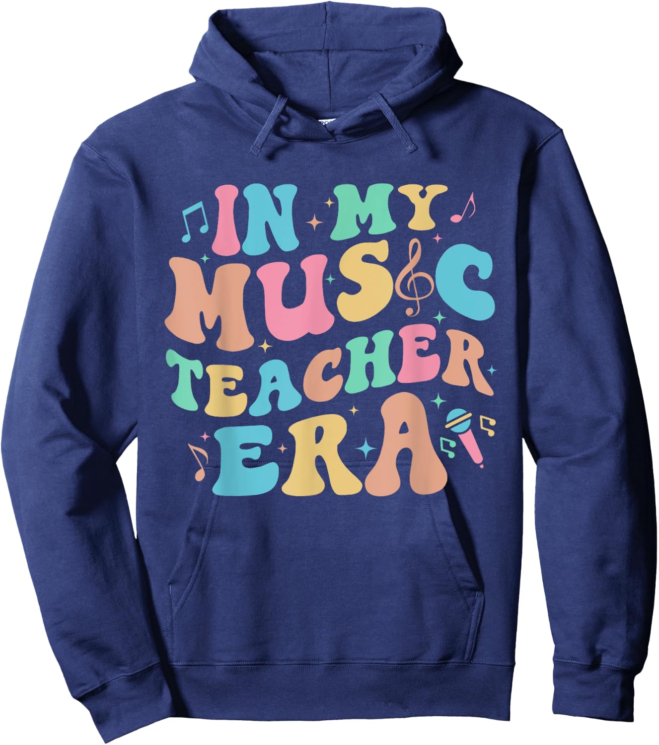 In My Music Teacher Era Back to School Squad Music Teacher Men Women Hoodie - Hoodie | Navy