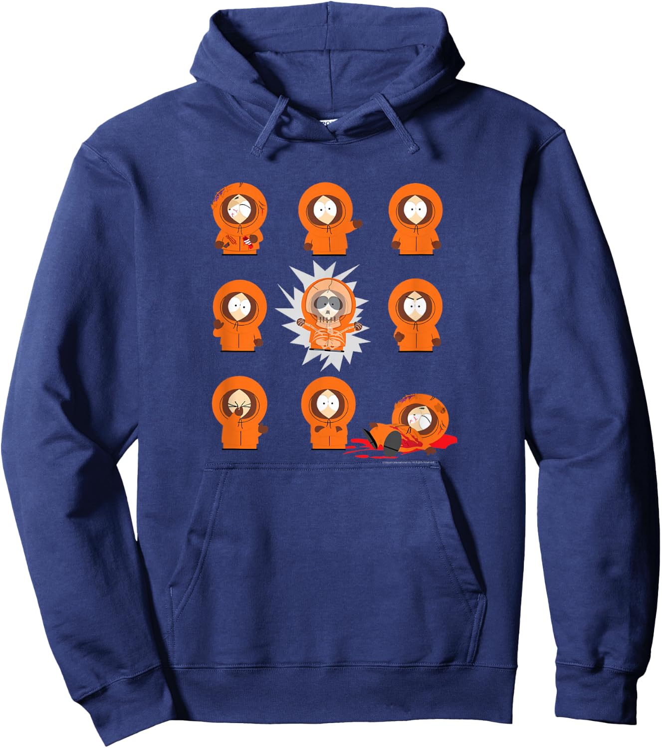 South Park - Kenny Grid Hoodie - Hoodie | Navy