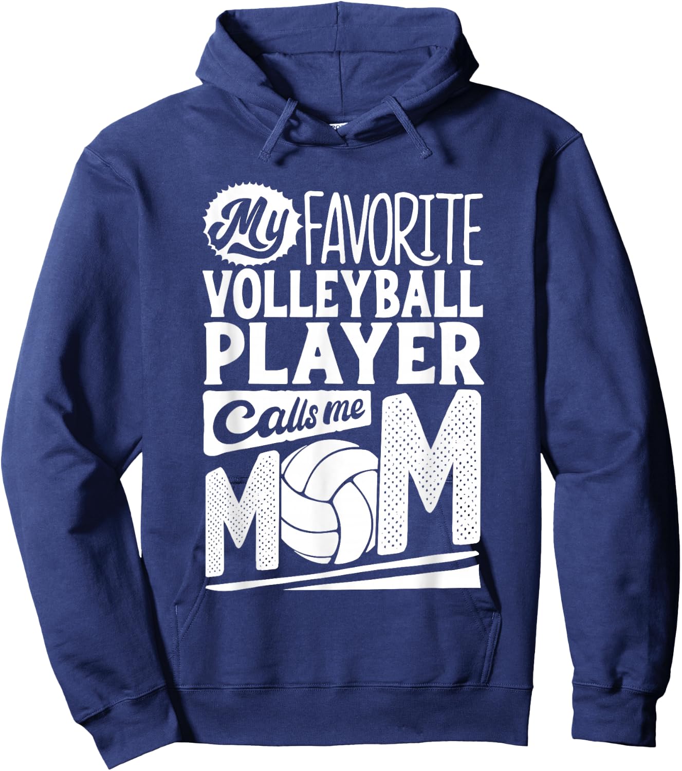 Volleyball Mom Shirt Women Volleyball Player Mothers Day Hoodie - Hoodie | Navy