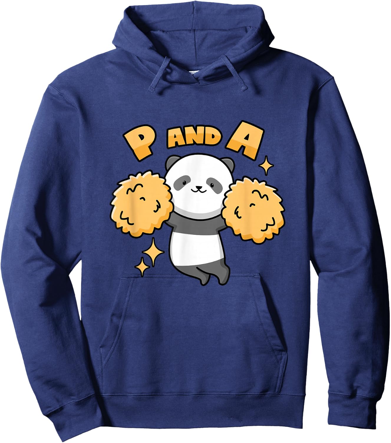Panda Cheerleader Pun Hoodie - Hoodie | Navy