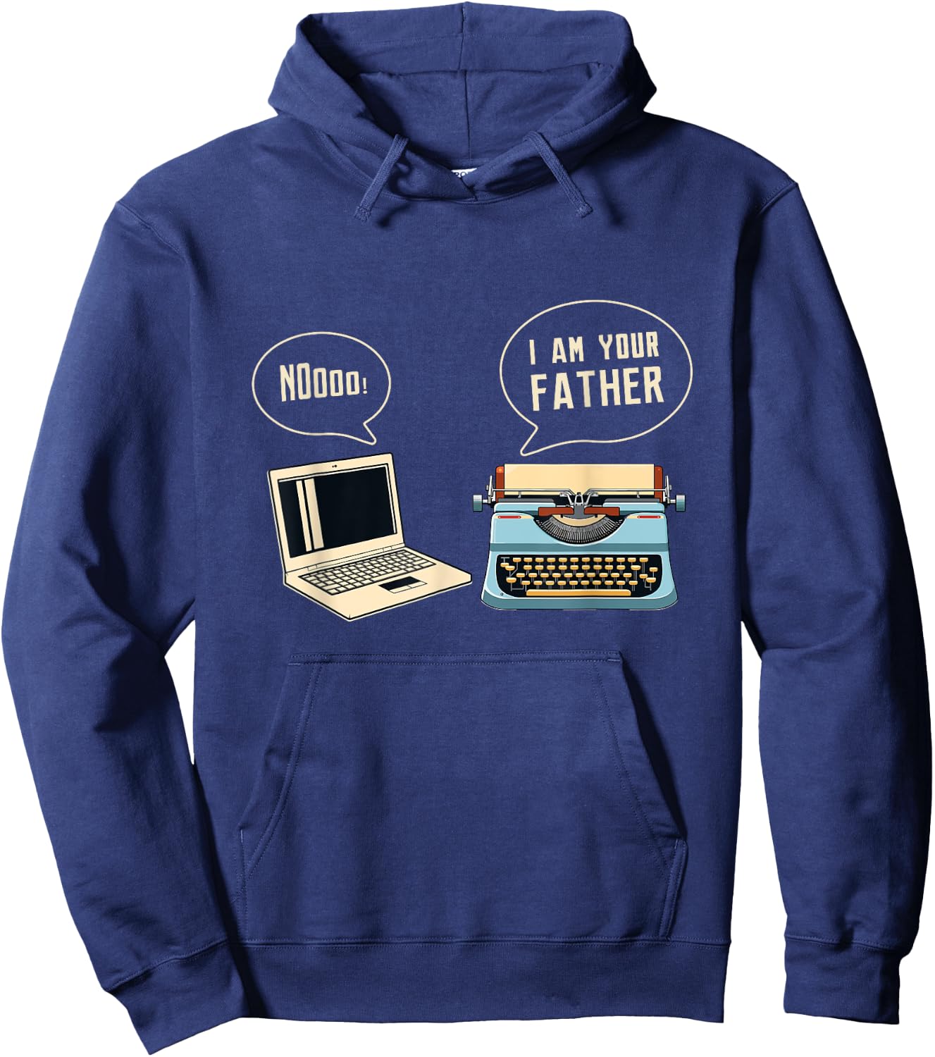 Computer Typewriter I Am Your Father Programmer Accessories Hoodie - Hoodie | Navy