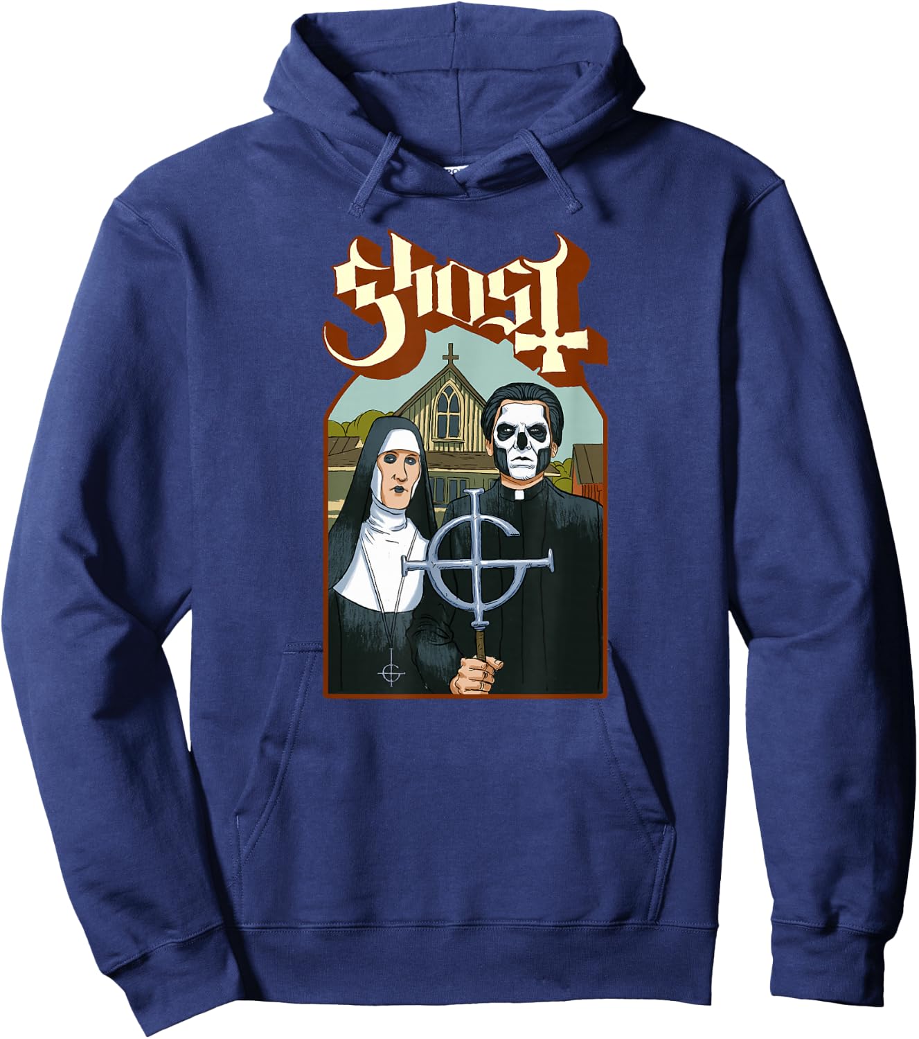 Ghost – Emeritus Goth Hoodie - Hoodie | Navy