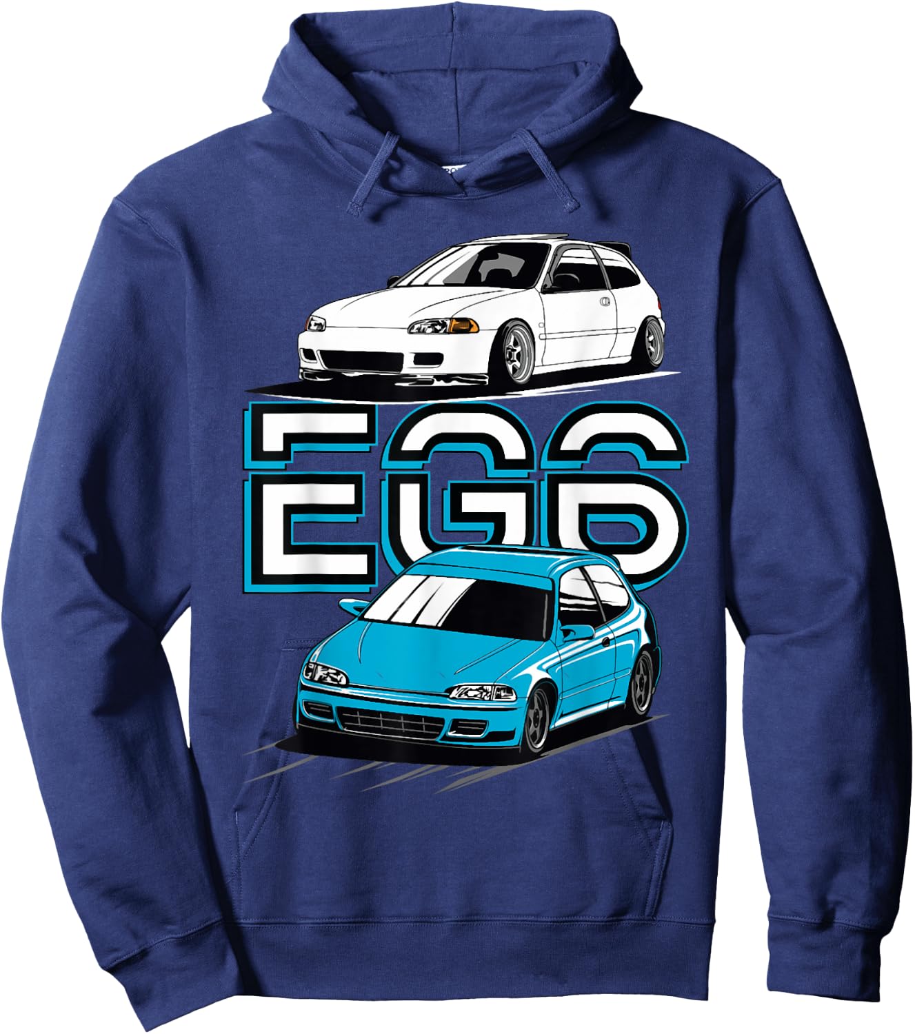 Civic eg6 Japanese car Hoodie - Hoodie | Navy