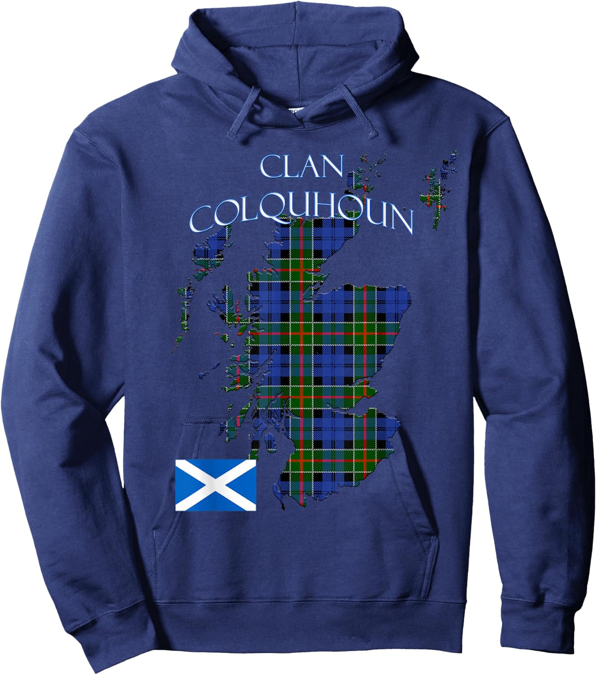 Colquhoun Scottish Clan Tartan Scotland Hoodie - Hoodie | Navy