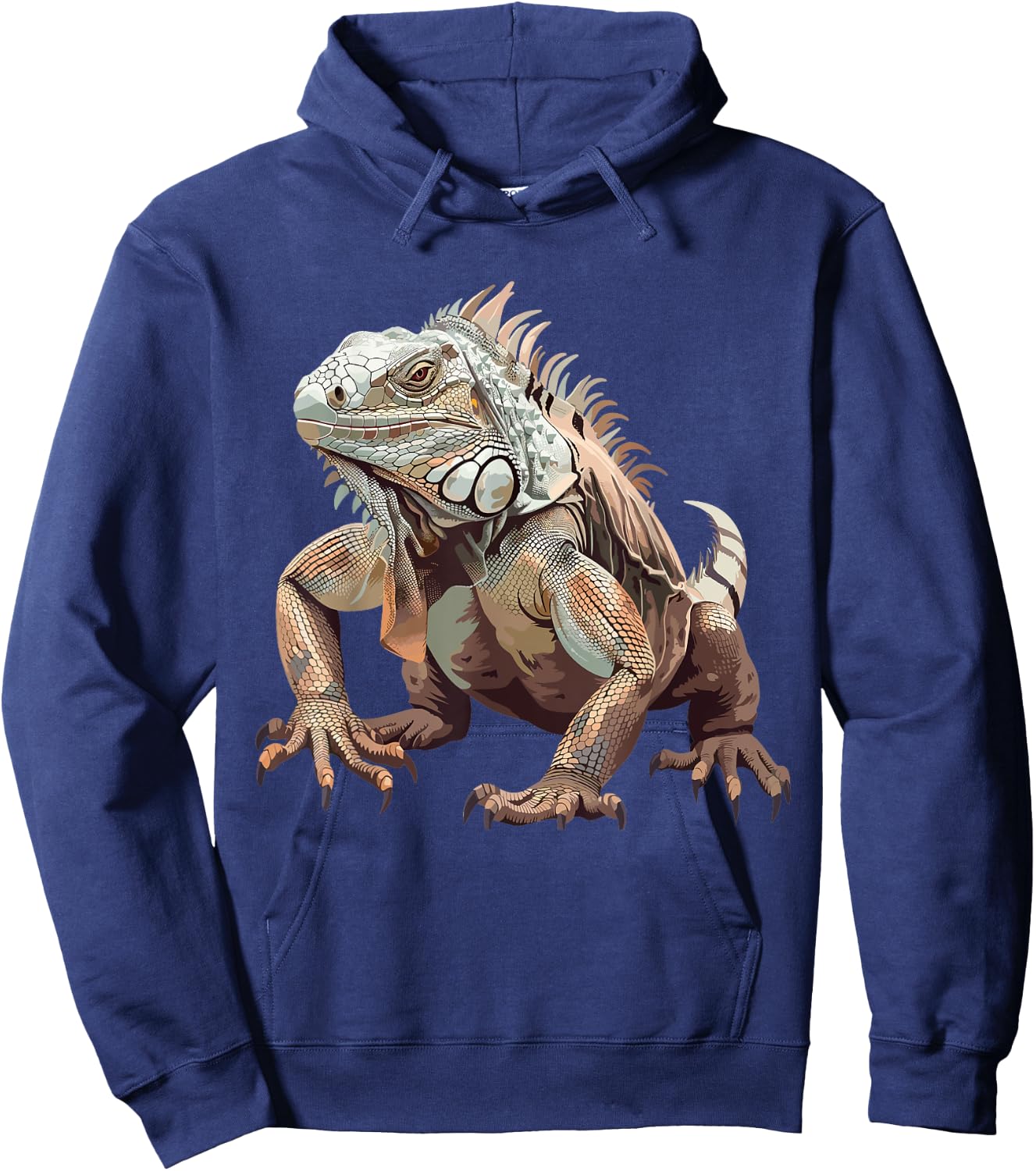 Iguanas, reptiles and Zoo Keeper Design Iguana - -Adults, Kids - Black - Small - Short Sleeve Hoodie - Hoodie | Navy