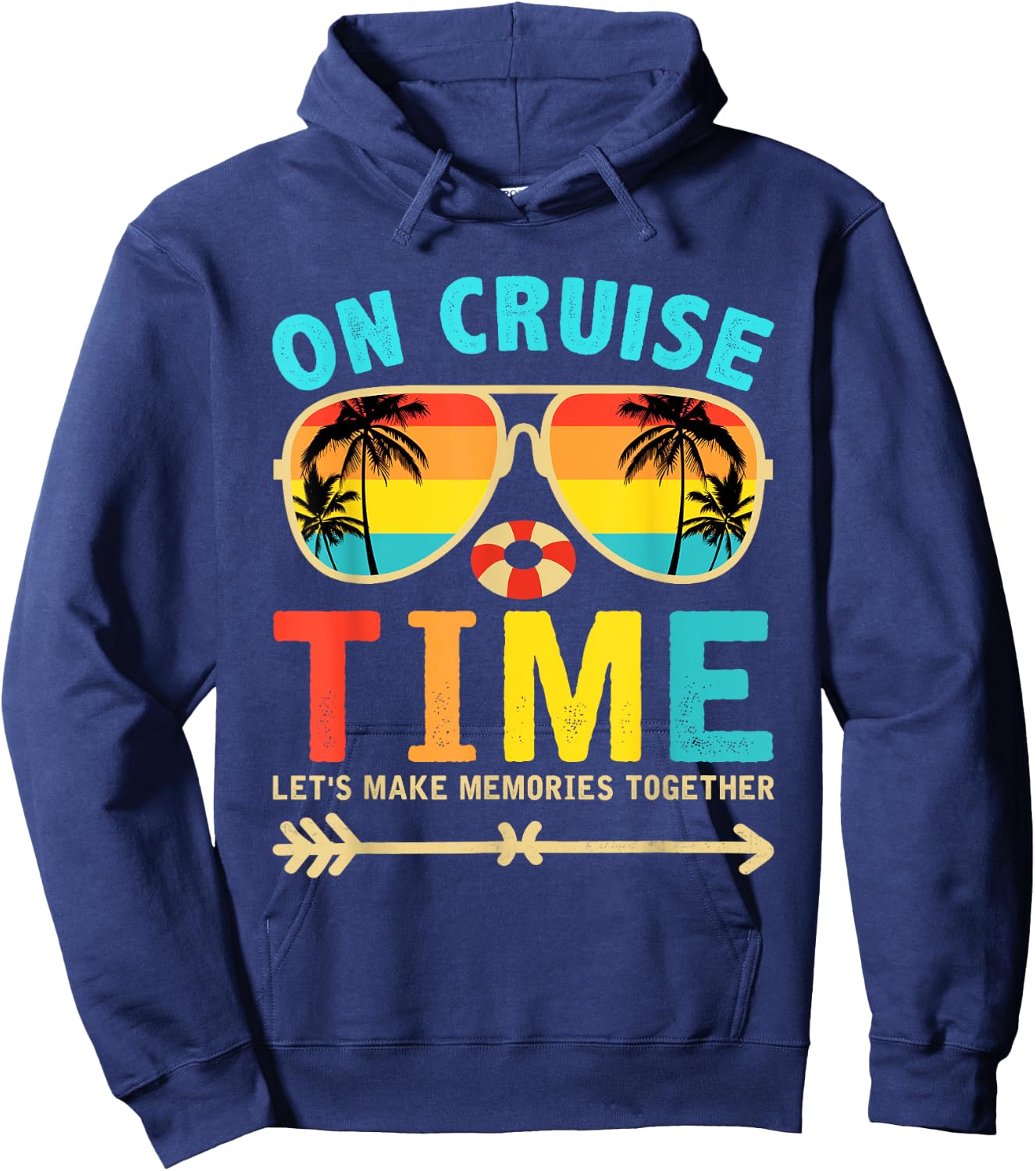On Cruise Time Cruise Squad Summer Vacation Matching Family Women Girls Kids Hoodie - Hoodie | Navy