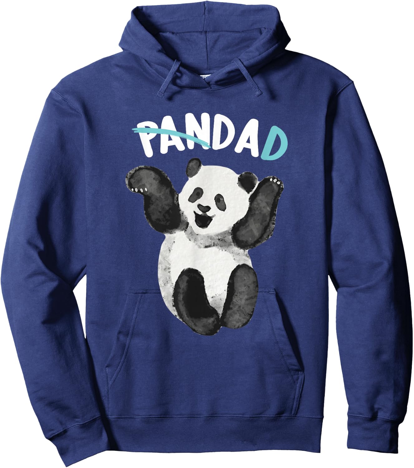 Panda Dad Papa Panda Bear Father Kid Families Outfit Hoodie - Hoodie | Navy