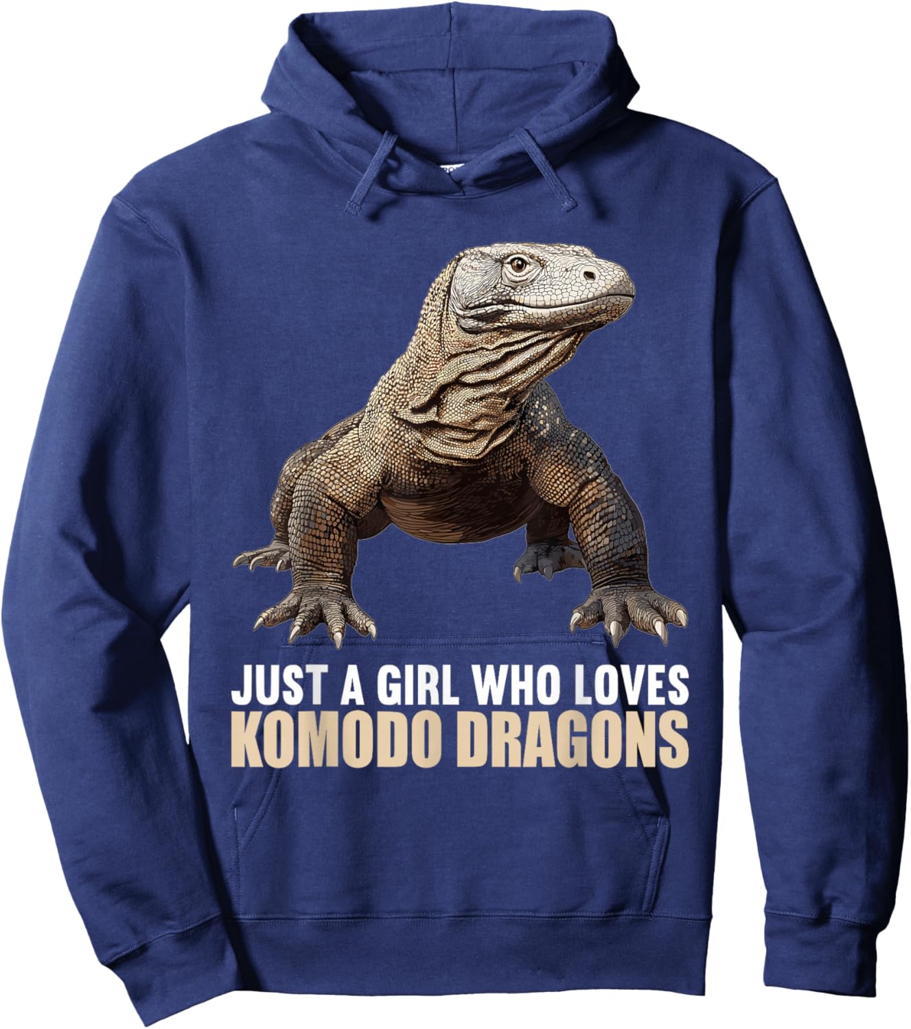Just a Girl who loves Komodo Dragons. Komodo Dragon Hoodie - Hoodie | Navy