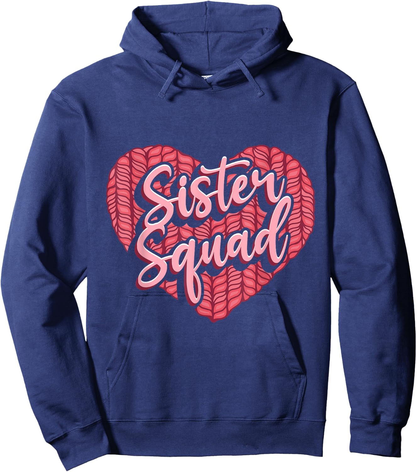 Sibling Sister Squad Hoodie - Hoodie | Navy