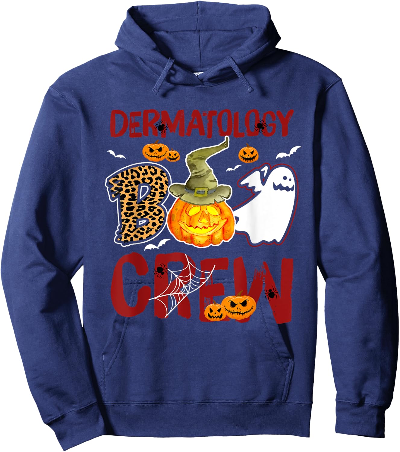 Dermatology Boo Crew Halloween Derm Nurse Match Hoodie - Hoodie | Navy