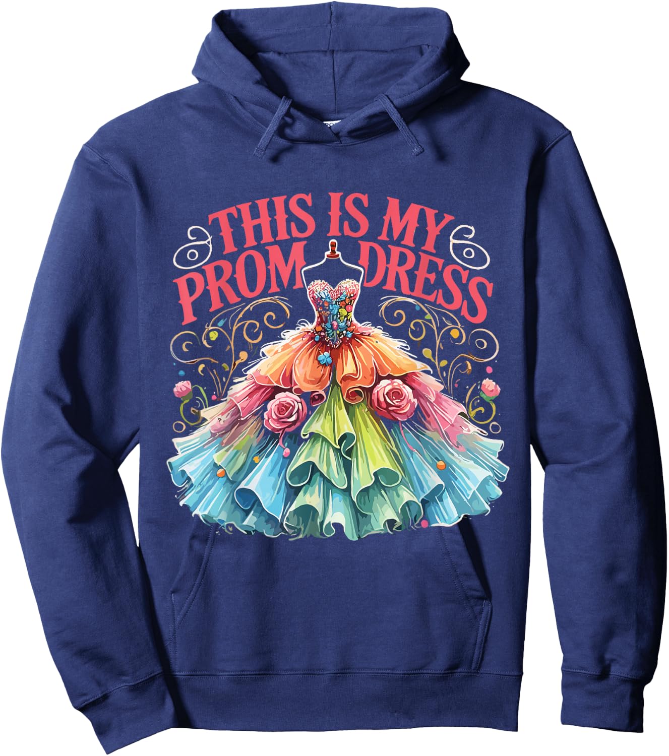 This Is My Prom Dress Hoodie - Hoodie | Navy