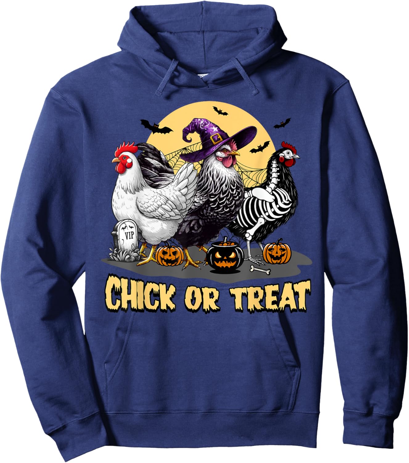 Chick Or Treat Hoodie - Hoodie | Navy