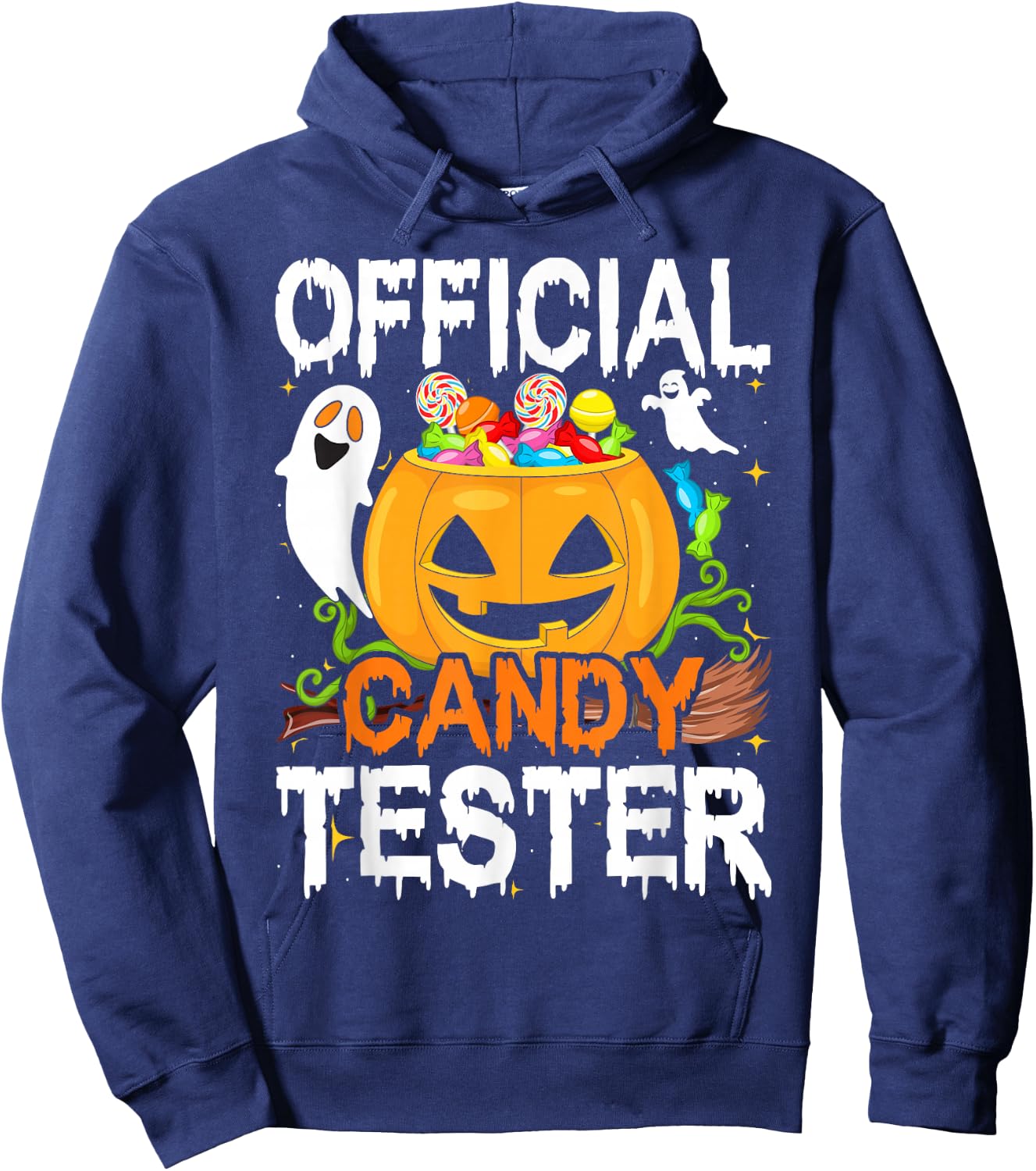 Halloween Party, Halloween Pumpkin Official Candy Tester Hoodie - Hoodie | Navy
