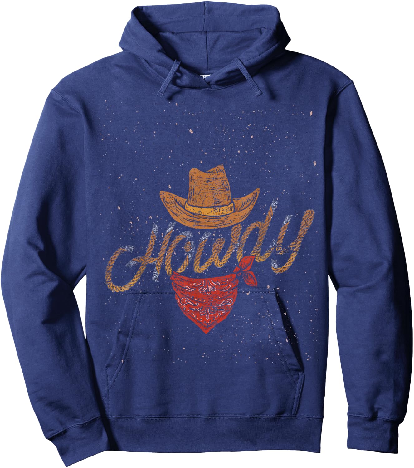 Yeehaw Cowboy Gifts Texas Rodeo Bull Men's Western Black Small Hoodie - Hoodie | Navy