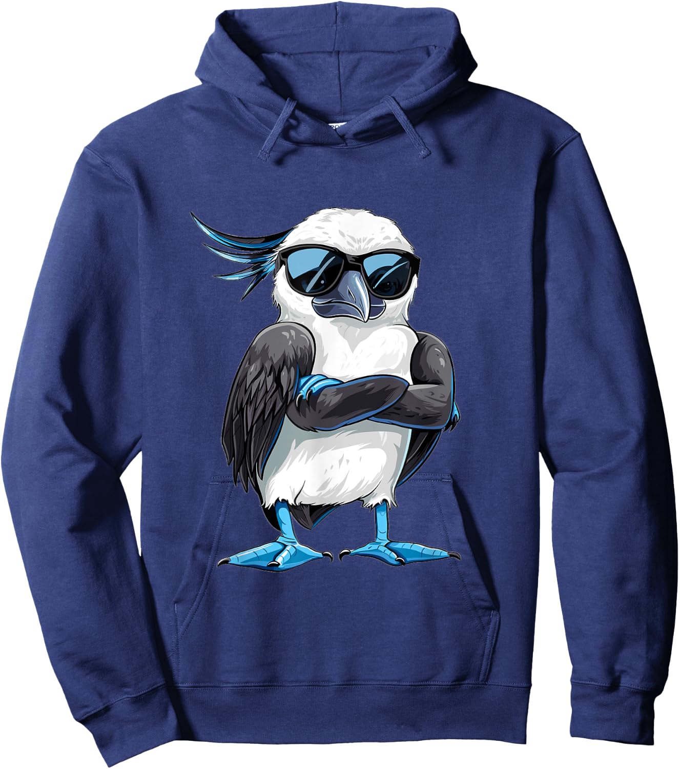 Blue Footed Booby Plush Stuffed Animal Blue Foot Booby Hoodie - Hoodie | Navy