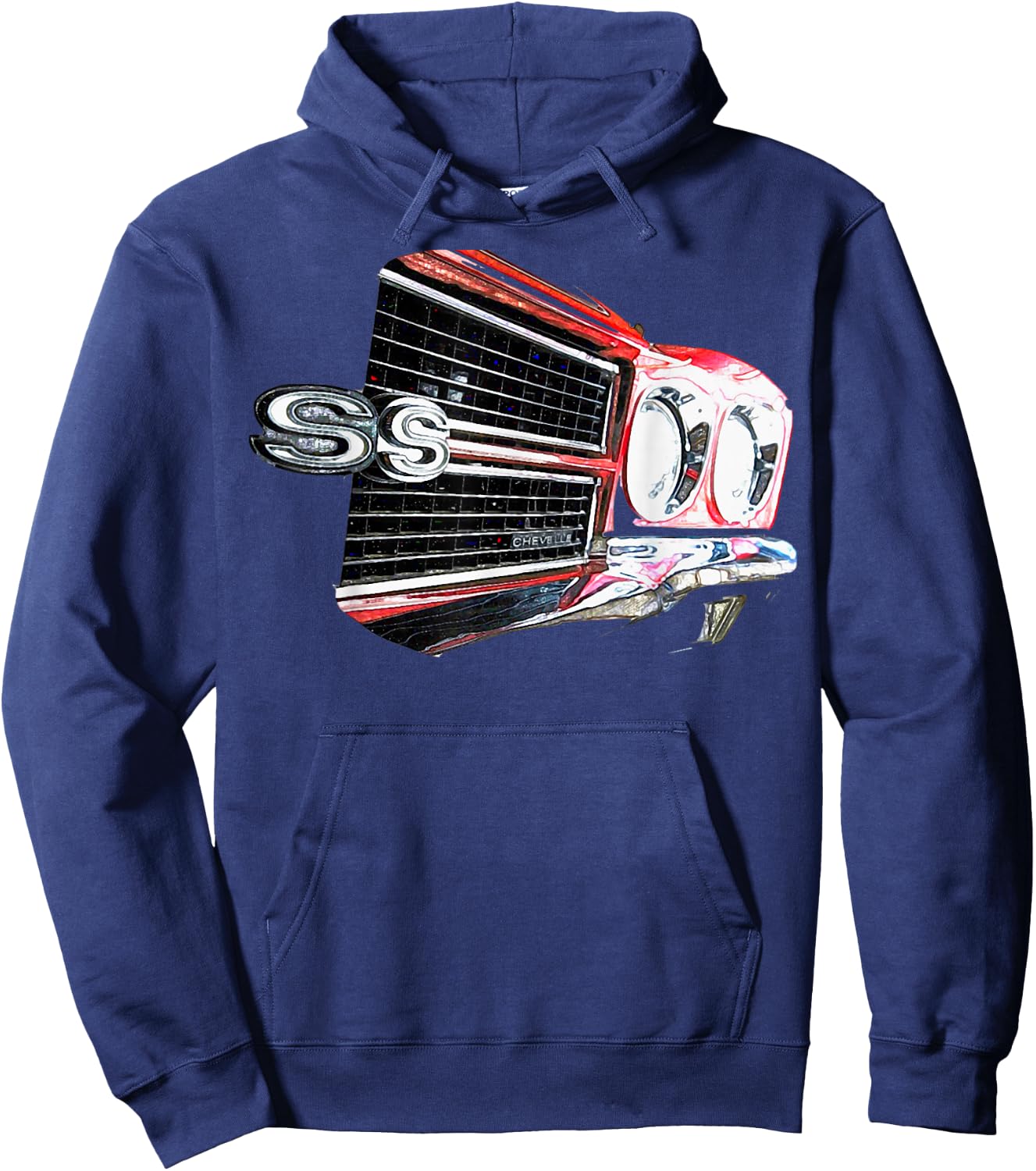 1970 70 Chevelle SS Half Grill Trending Chevys Muscle Car Hoodie - Hoodie | Navy
