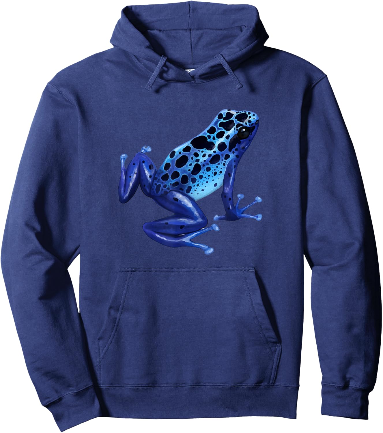 Blue Poison Dart Frog Colorful Design Nature Lover Hoodie - Hoodie | Navy