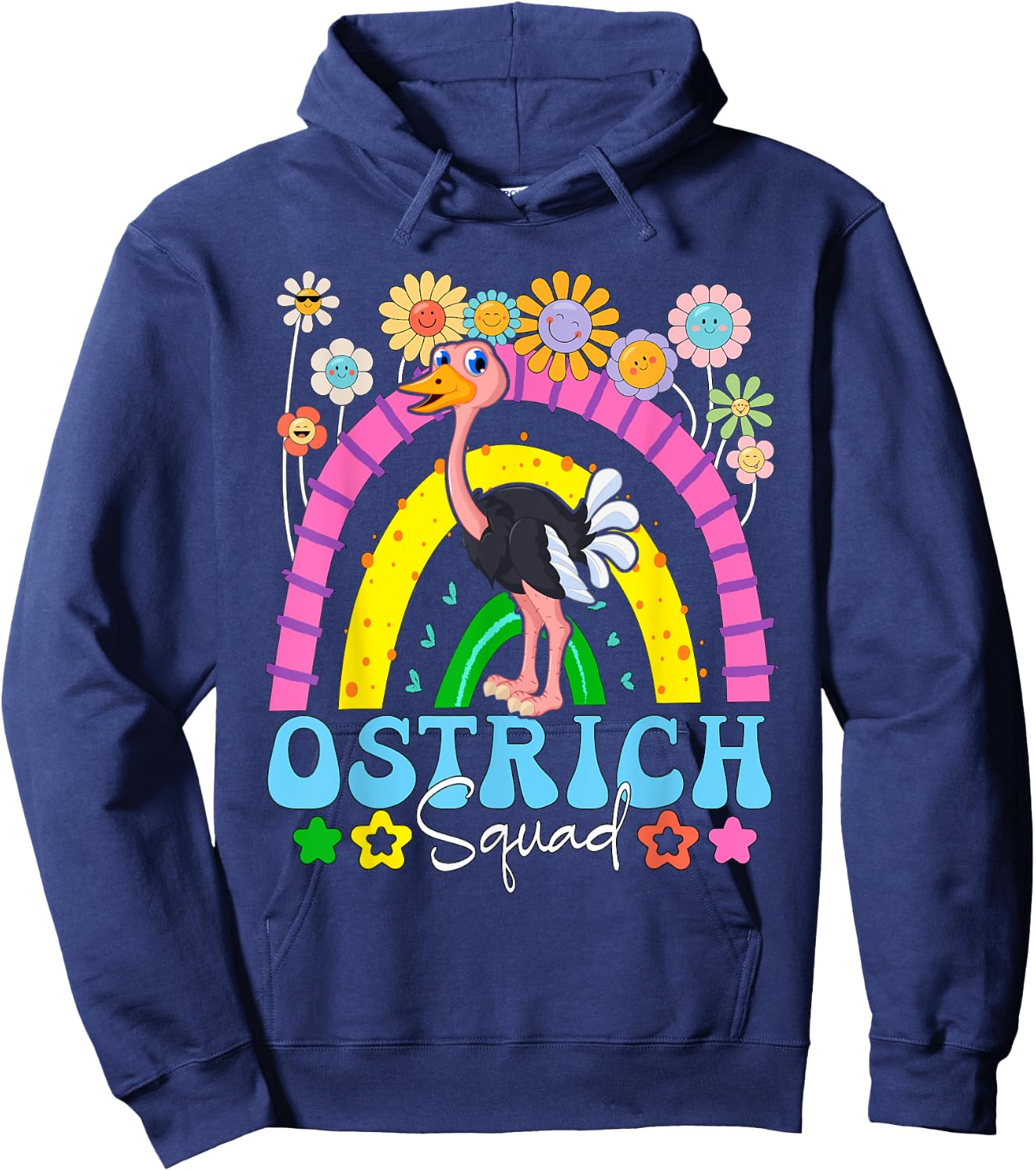 Ostrich Costume Squad Matching Animal Lover Kids Toddler Hoodie - Hoodie | Navy