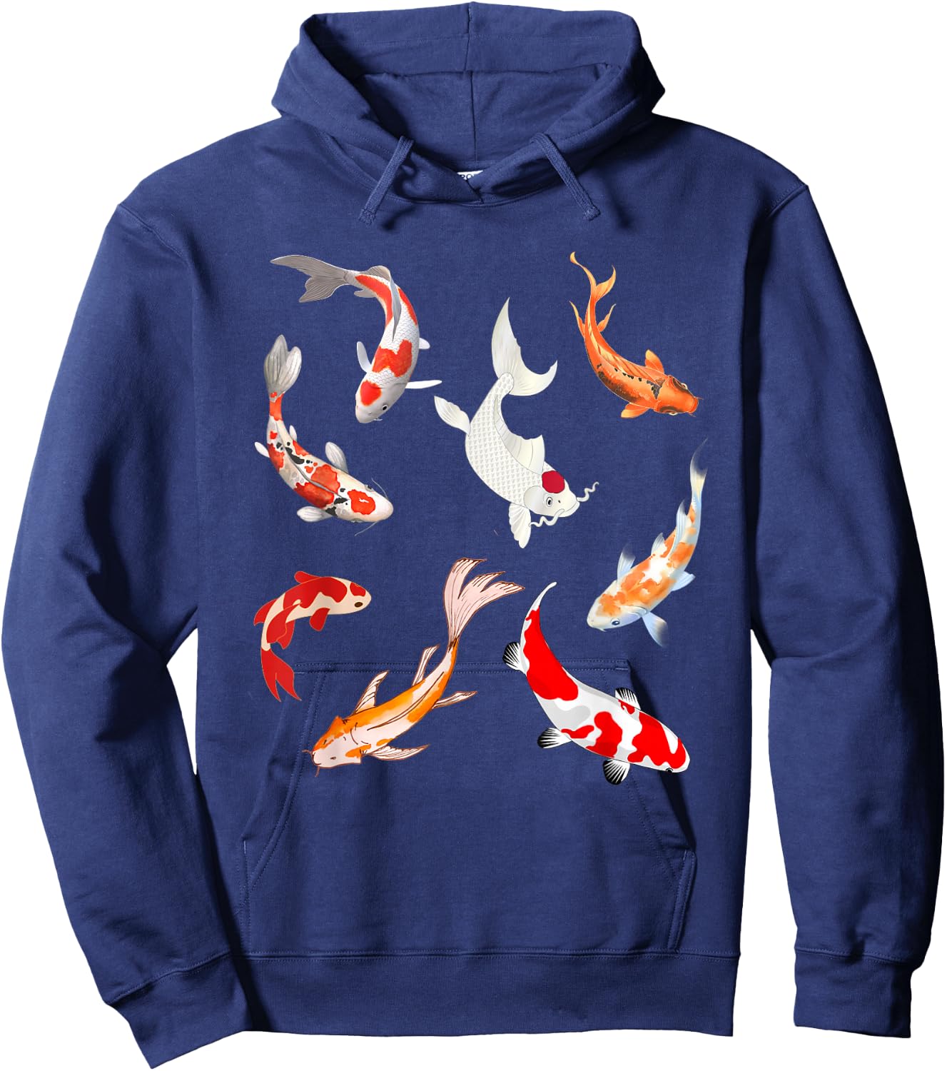 Just A Girl Who Loves Koi fish ornamental fish Fancy carp Hoodie - Hoodie | Navy