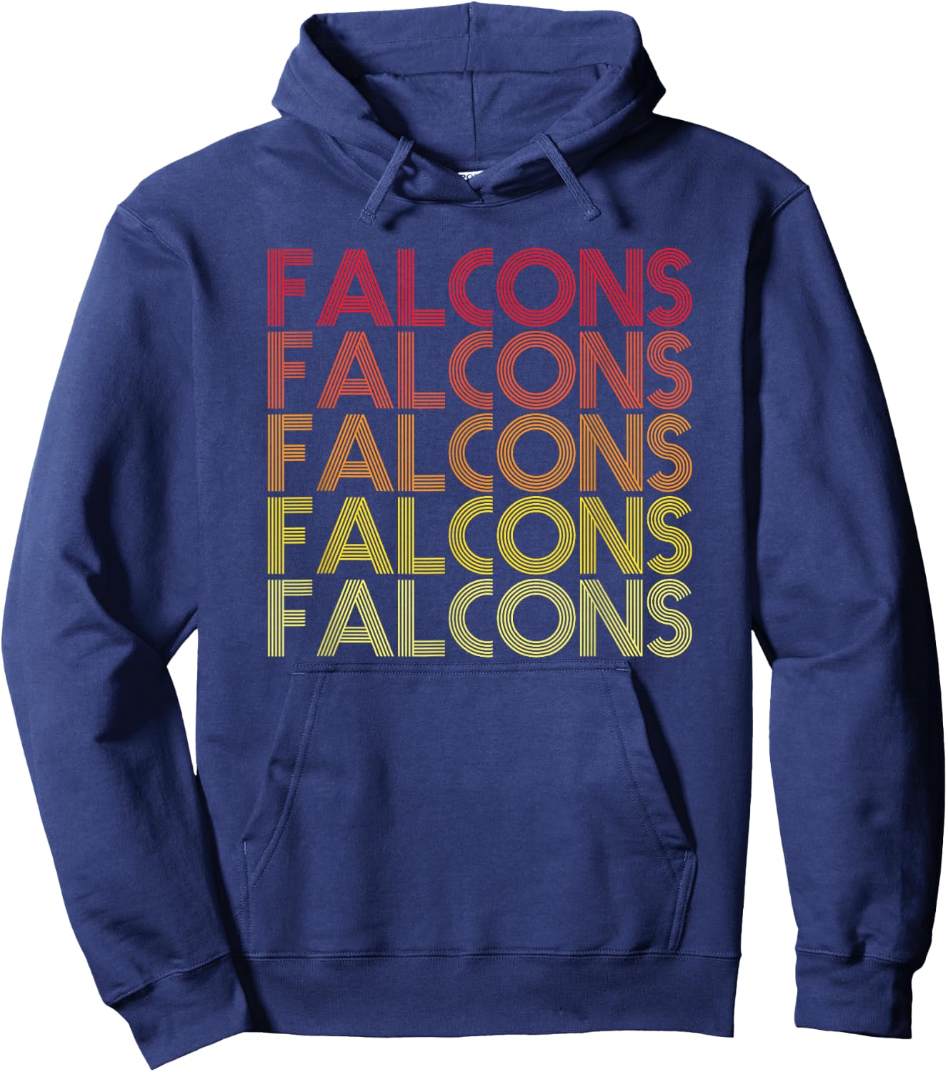 Retro Vintage Falcons Hoodie - Hoodie | Navy
