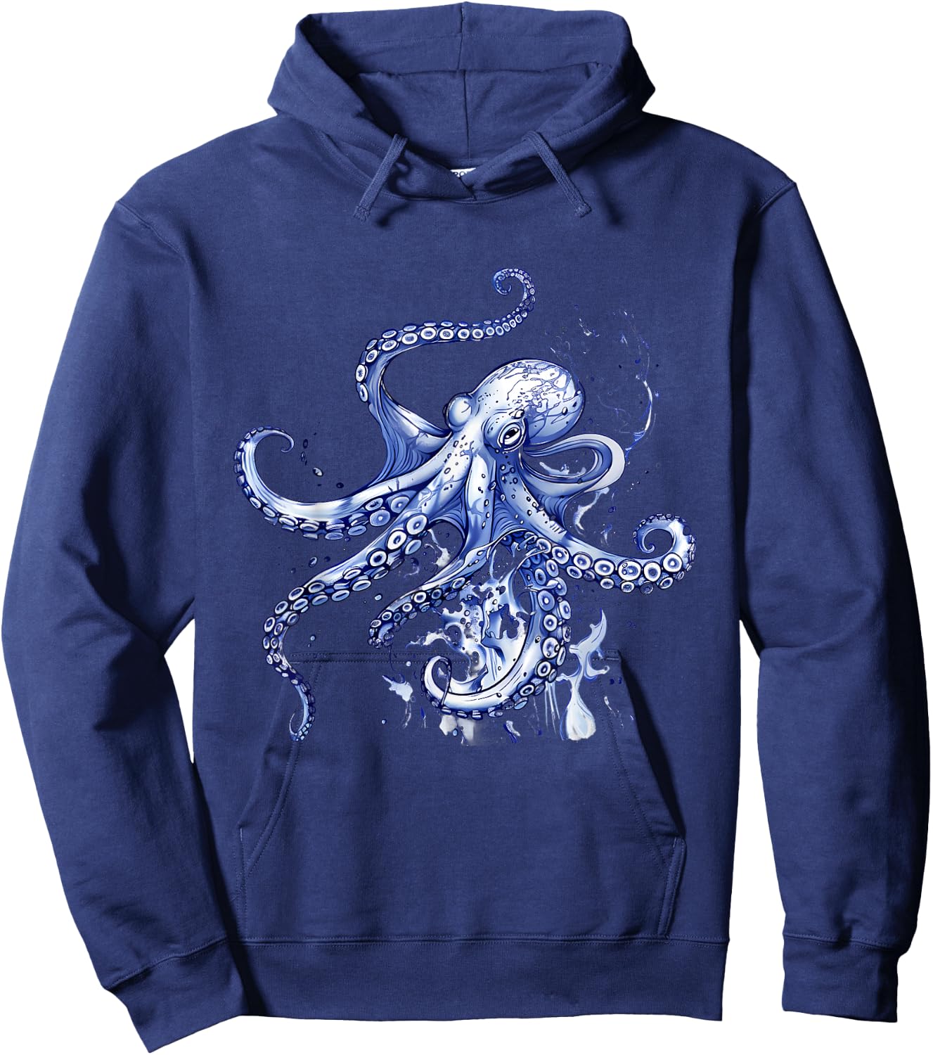 Octopus Ocean Sea Animal Marine Mammal Sea Creature Motif Hoodie - Hoodie | Navy