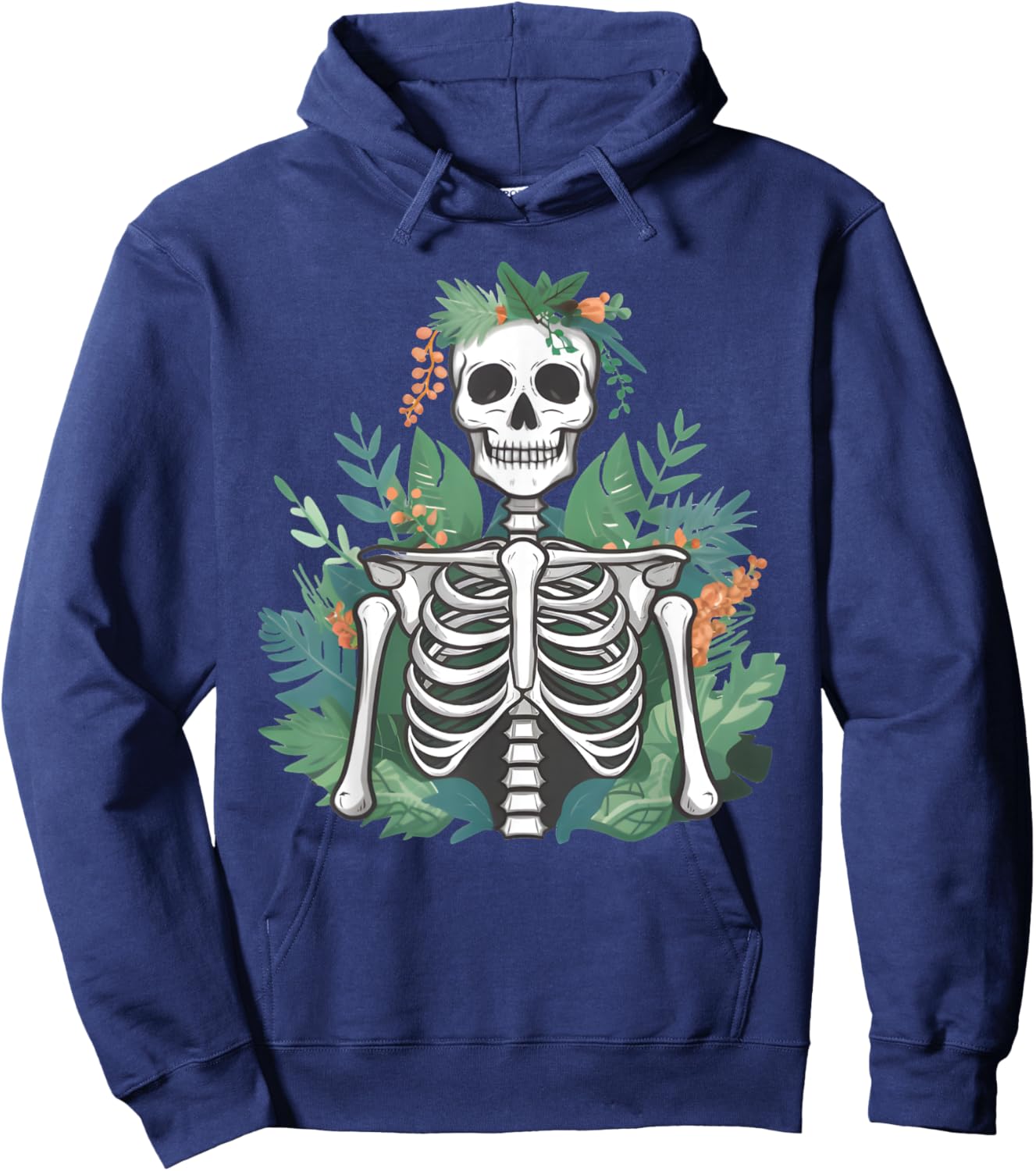 Funny Halloween Skeleton Plants Costume Gardener Men Women Hoodie - Hoodie | Navy