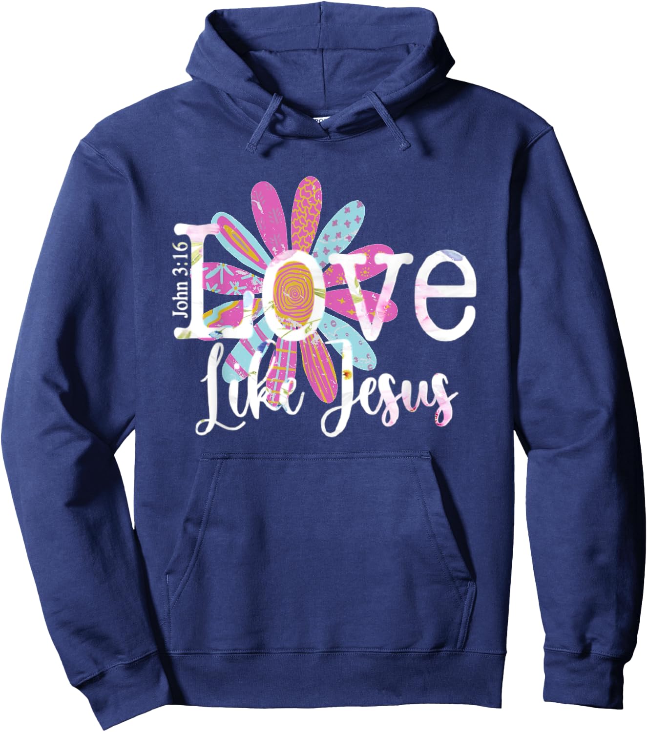 Love Like Jesus John 3:16 Hoodie - Hoodie | Navy
