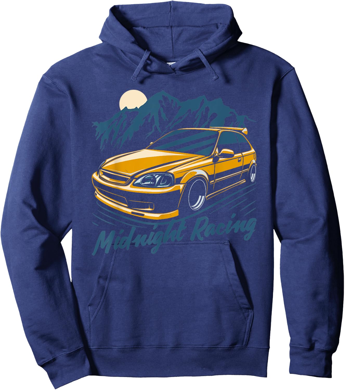 Civic EK Hatch Type R Japanese Car Hoodie - Hoodie | Navy