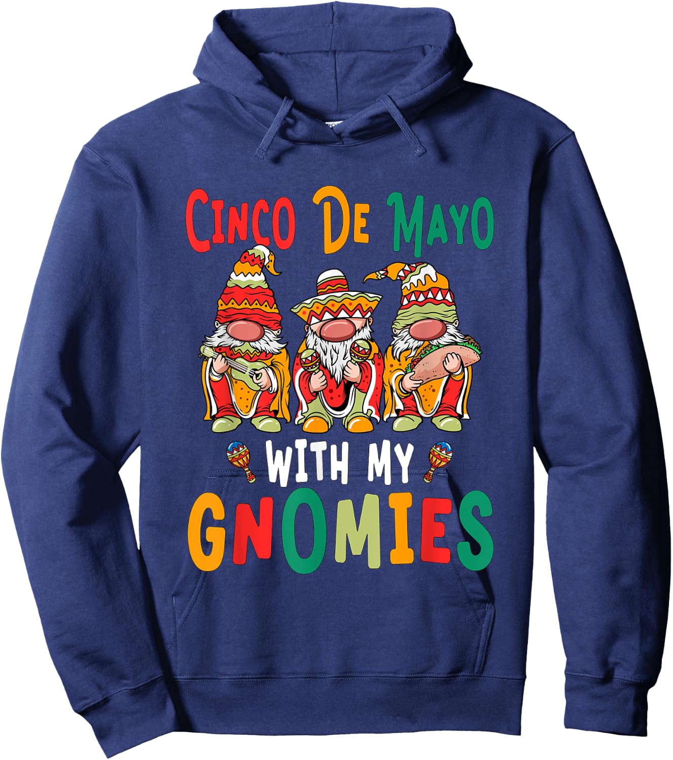 Mexico Holiday Children Gnome Cingo De Mayo With My Cnomies Hoodie - Hoodie | Navy