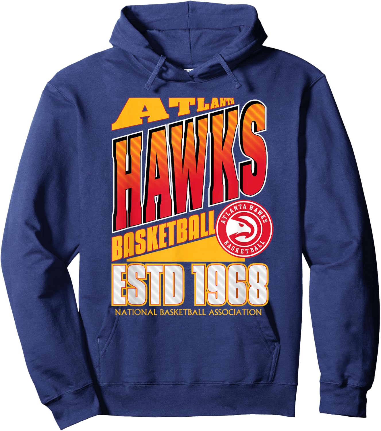 Atlanta Hawks NBA Breakaway , Men's Black Small Hoodie - Hoodie | Navy