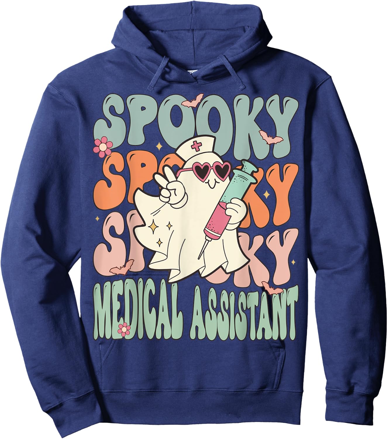 Spooky Medical Assistant Halloween Funny Costume MA Hoodie - Hoodie | Navy