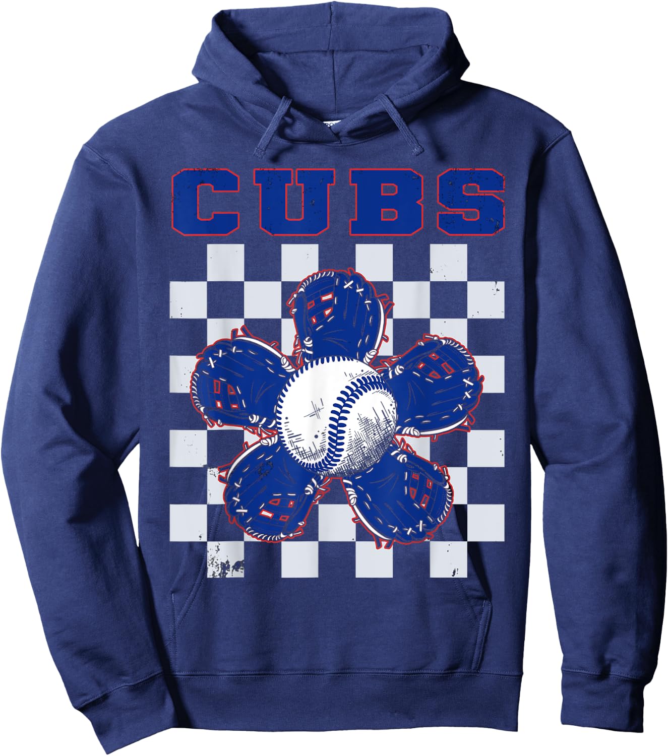 Vintage Cubs Name Throwback Classic Art Cubs Spirit Game Day Hoodie - Hoodie | Navy