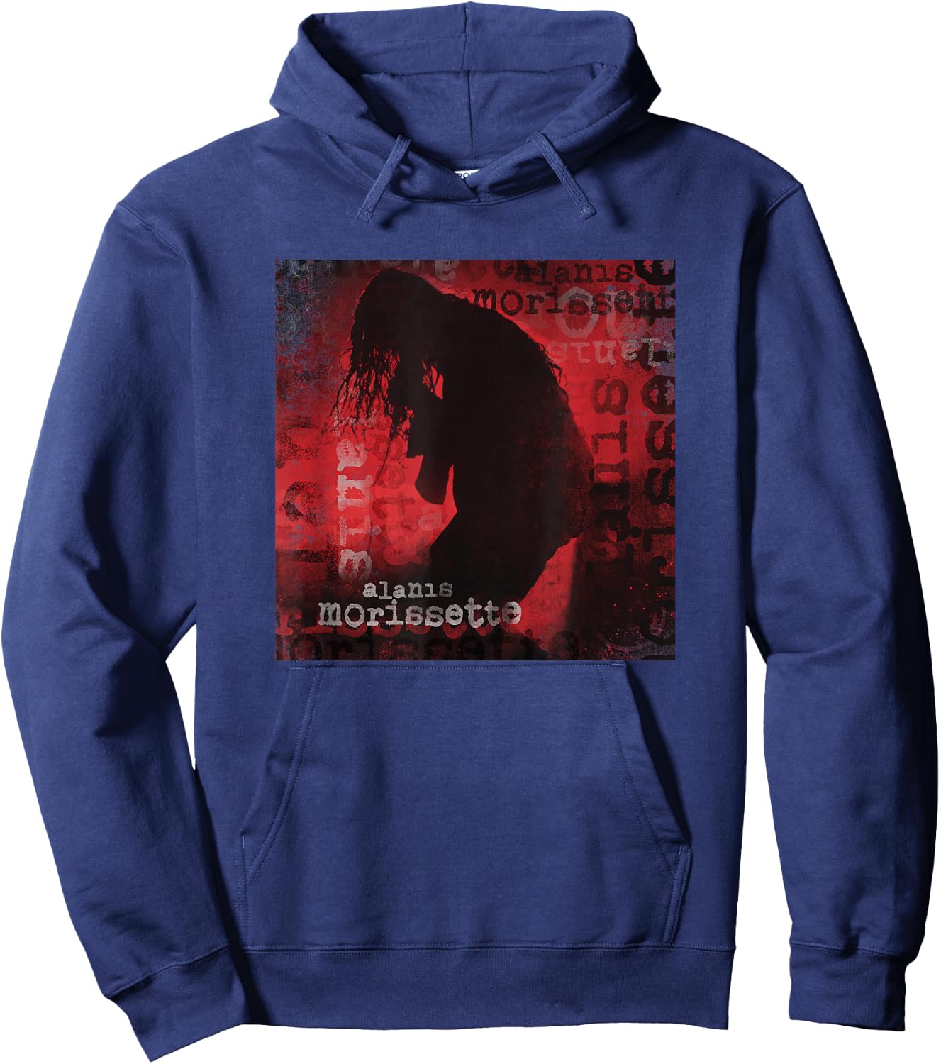 Alanis Morissette - Ironic Silhouette Hoodie - Hoodie | Navy
