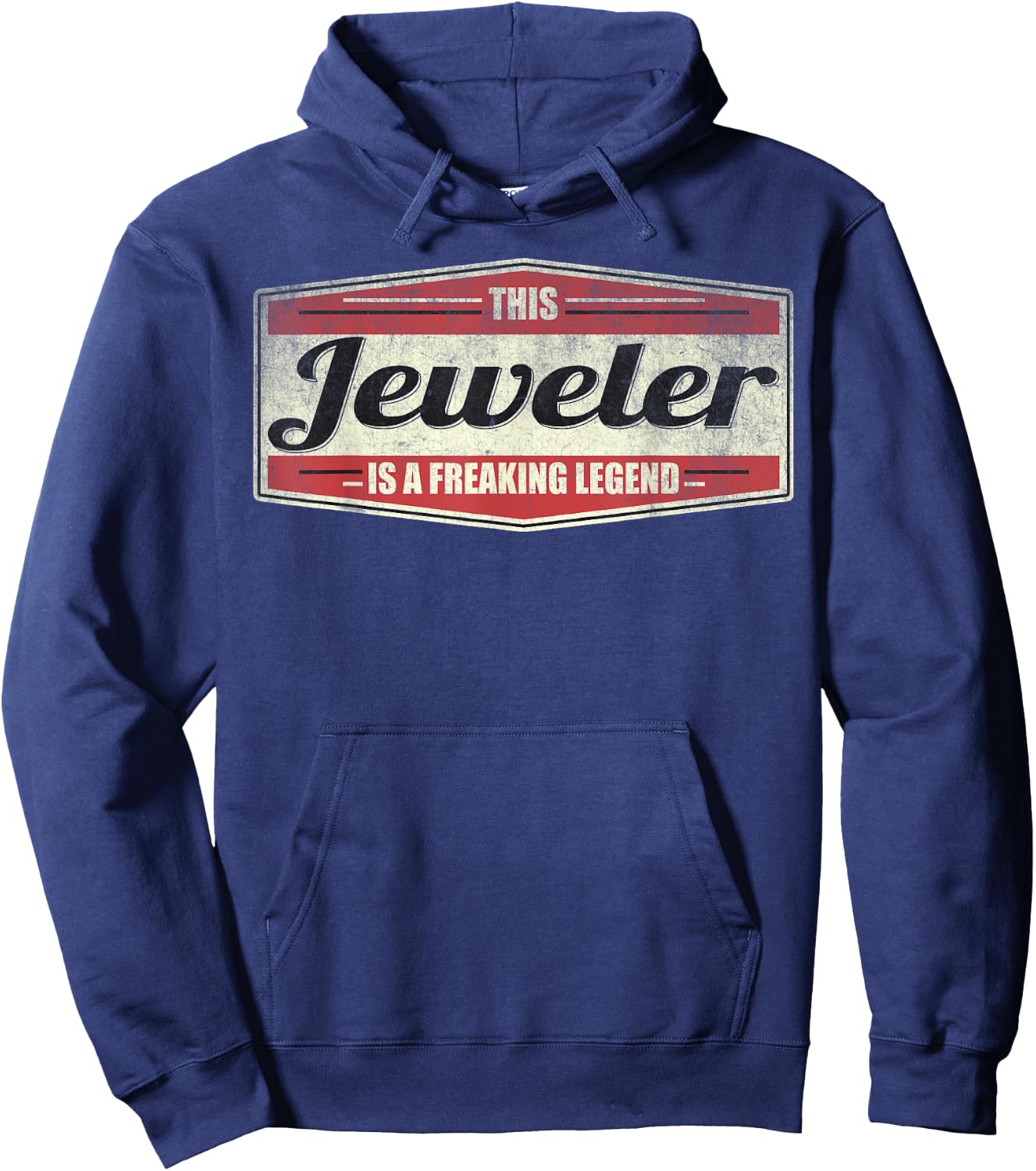 Funny Profession Quote Vintage Jeweler Hoodie - Hoodie | Navy