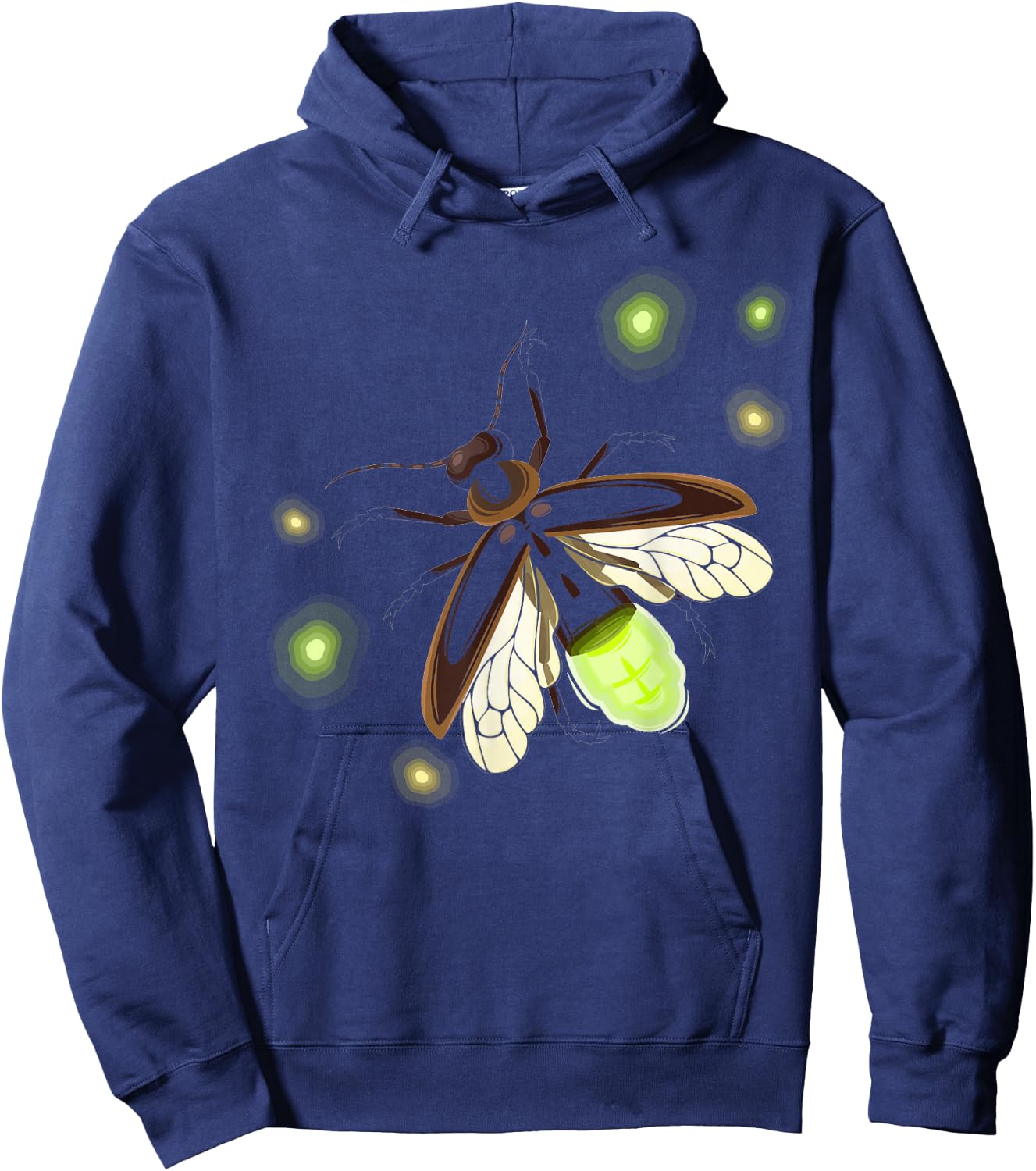 Fireflies Nature Camping Insect Hoodie - Hoodie | Navy