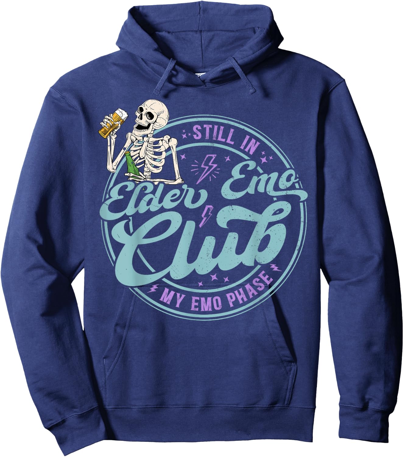 Still In Elder Emo Club My Emo Phase Hoodie - Hoodie | Navy