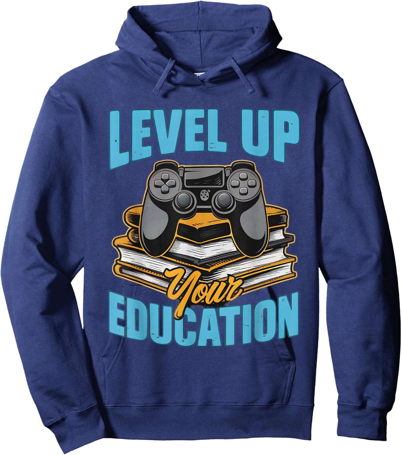 Level Up Your Education Gaming Inspired Teacher Hoodie - Hoodie | Navy