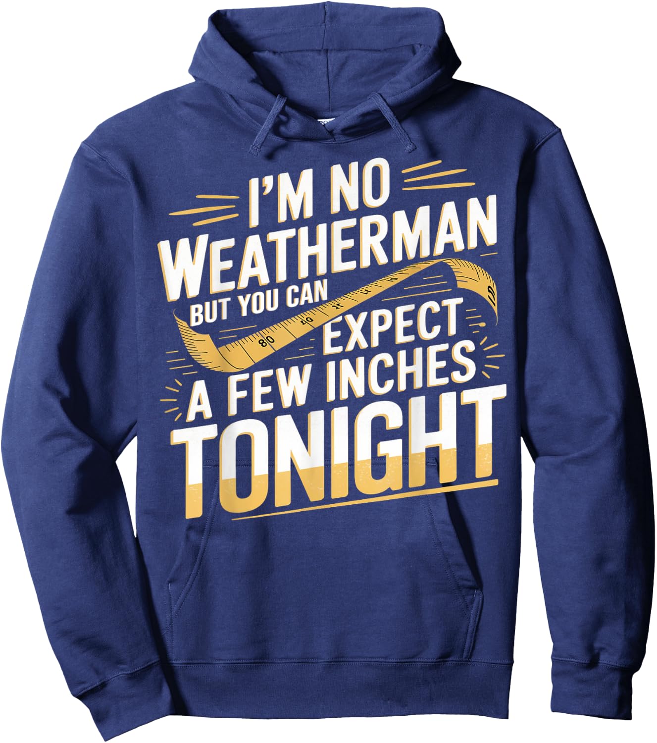 Funny I'm No Weatherman Meteorologist Weatherman Hoodie - Hoodie | Navy