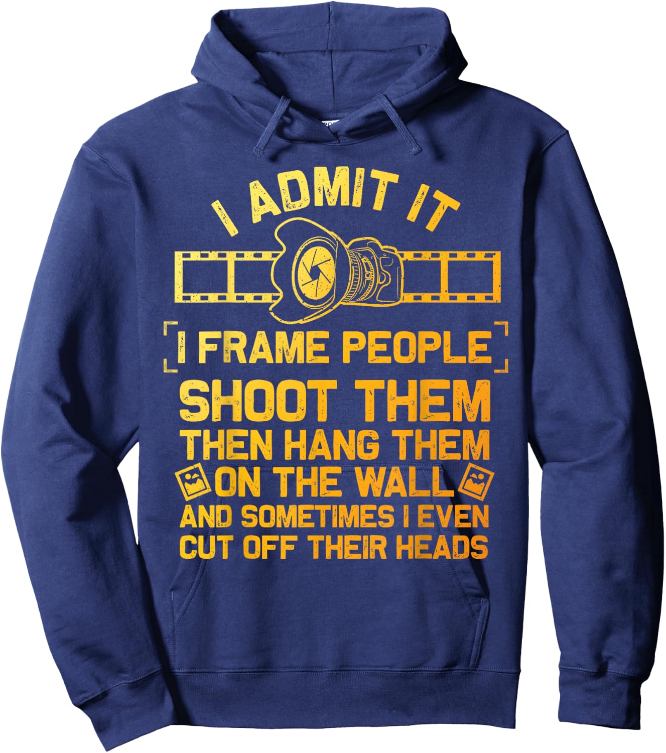 Cool Photographer Design Women Camera Photography Hoodie - Hoodie | Navy