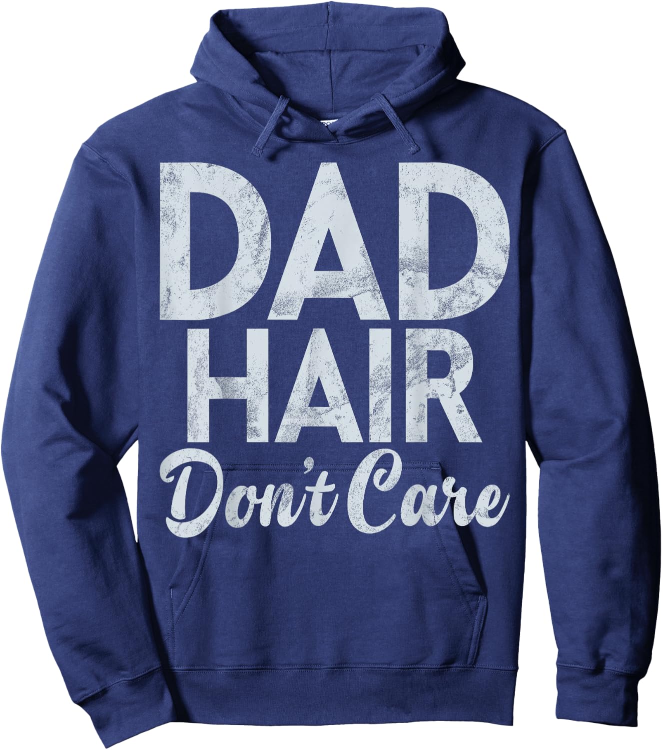 Dad Hair dont care New Dad Hoodie - Hoodie | Navy