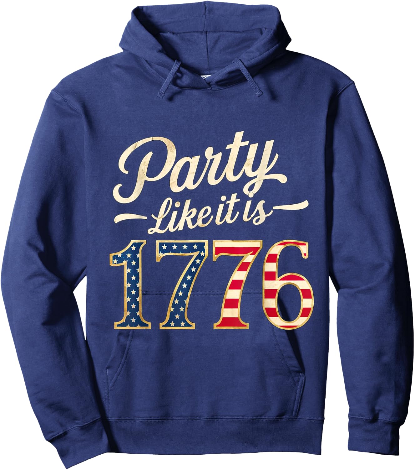 Party Like It Is 1776 USA Flag Men Women Kids Hoodie - Hoodie | Navy