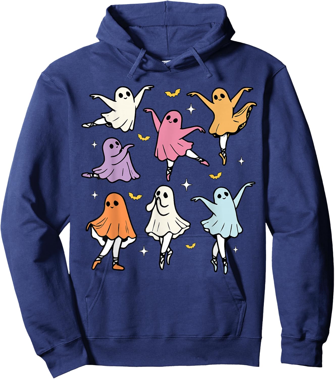 Ballet Ghost Ballet Dancer Spooky Dance Teacher Halloween Hoodie - Hoodie | Navy
