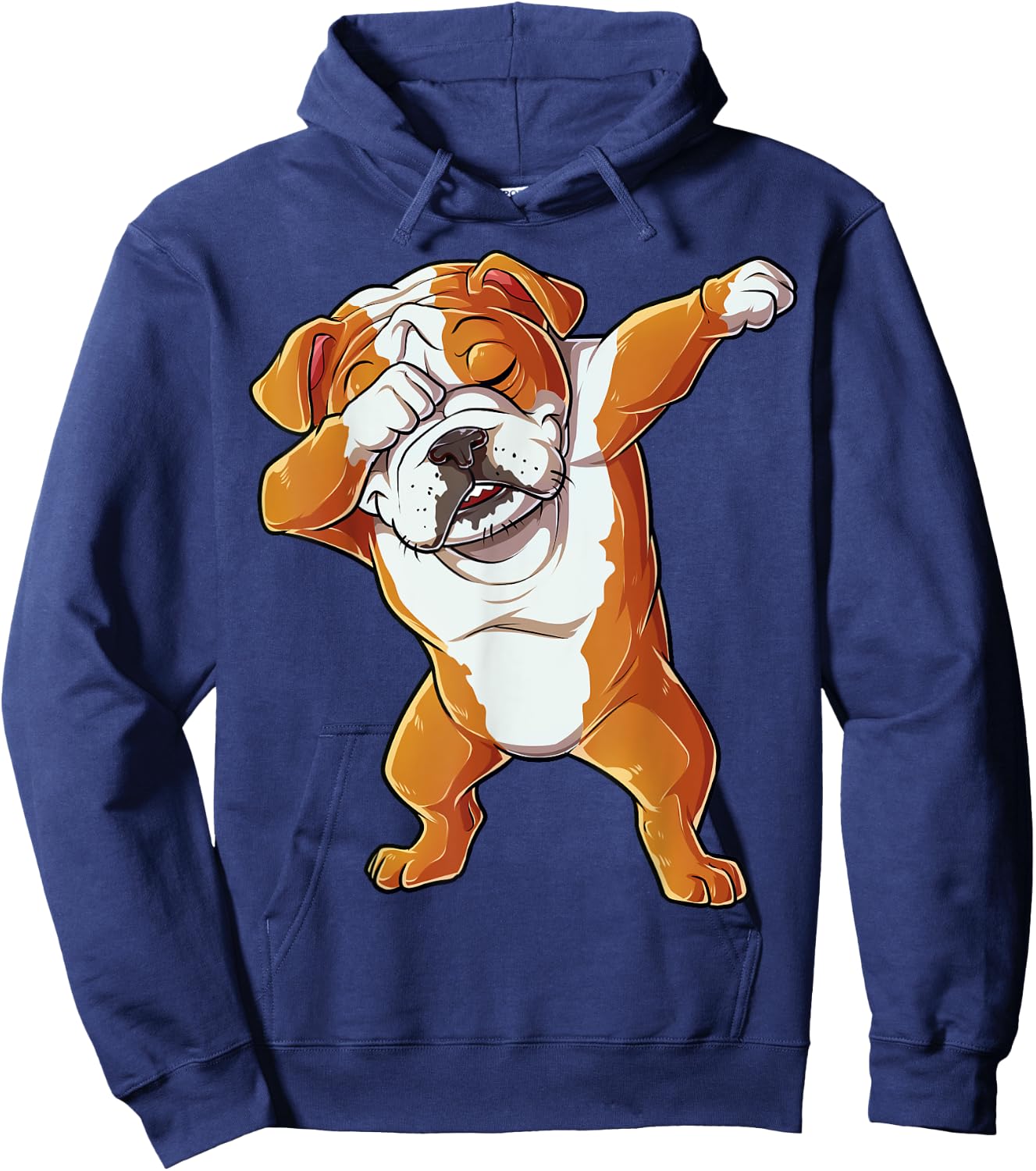 Dabbing English Bulldog Boys Dab Dance Puppy Lover Hoodie - Hoodie | Navy