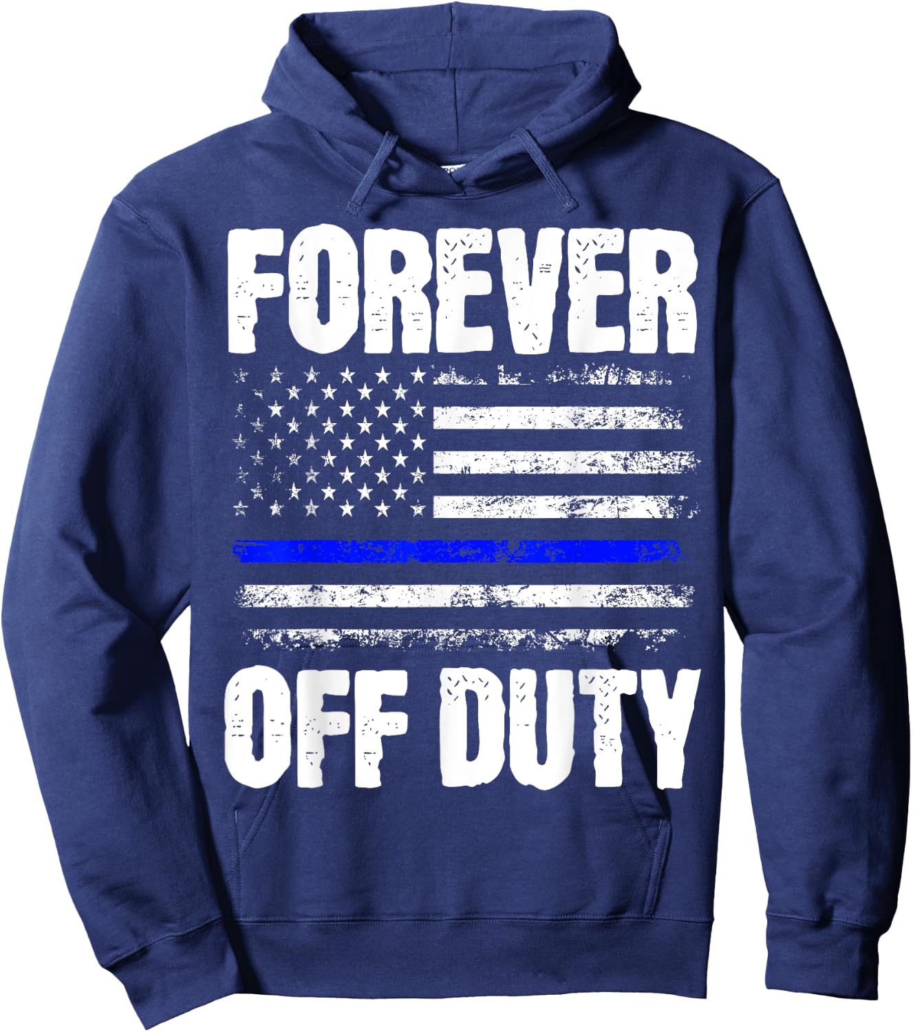 Retired Police Officer Cop Hoodie - Hoodie | Navy