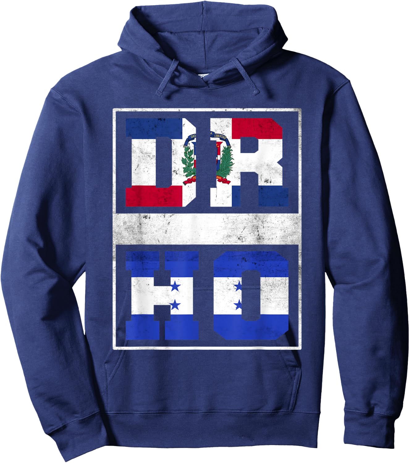 Dominican Republic and Honduras Mix Dominicana Honduran Hoodie - Hoodie | Navy